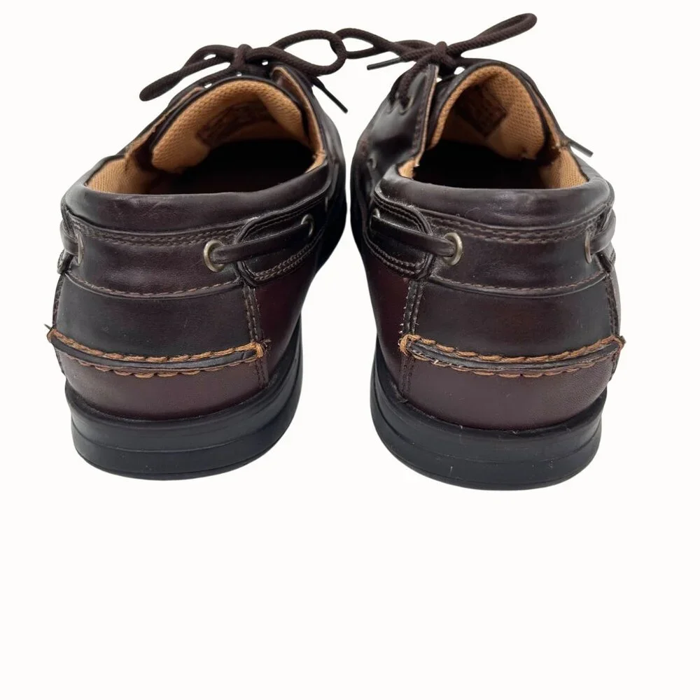 Dexter Mens Brown Leather Boat Shoes Size 7.5